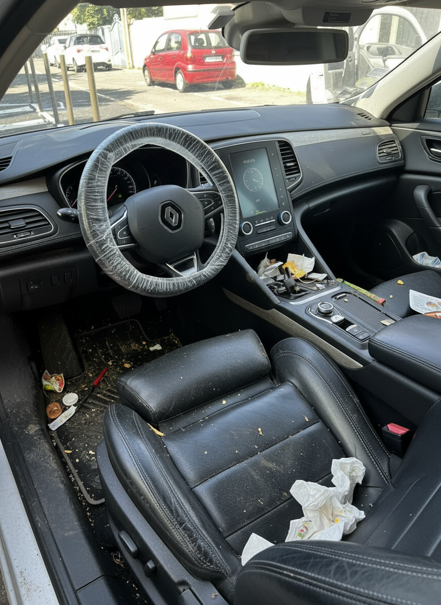 Après nettoyage véhicule